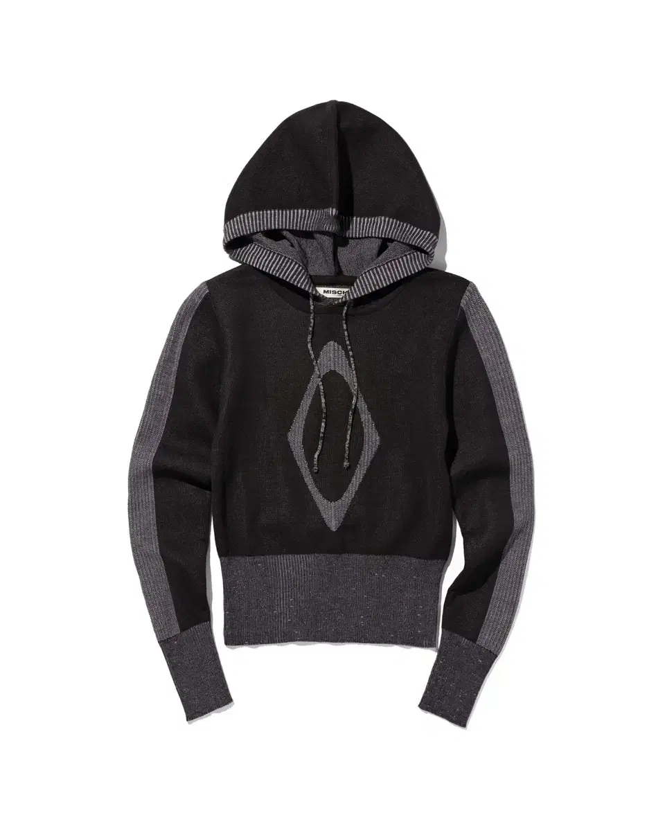 MSCHF RHOMBUS KNIT HOODIE_BLACK 미스치프